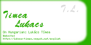 timea lukacs business card