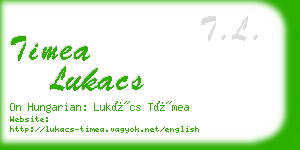 timea lukacs business card